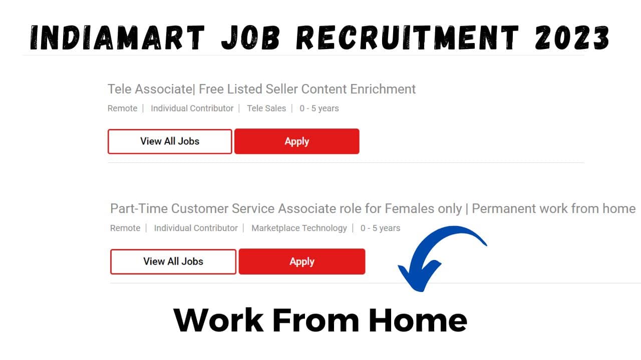 lndiaMart Job Recruitment 2023