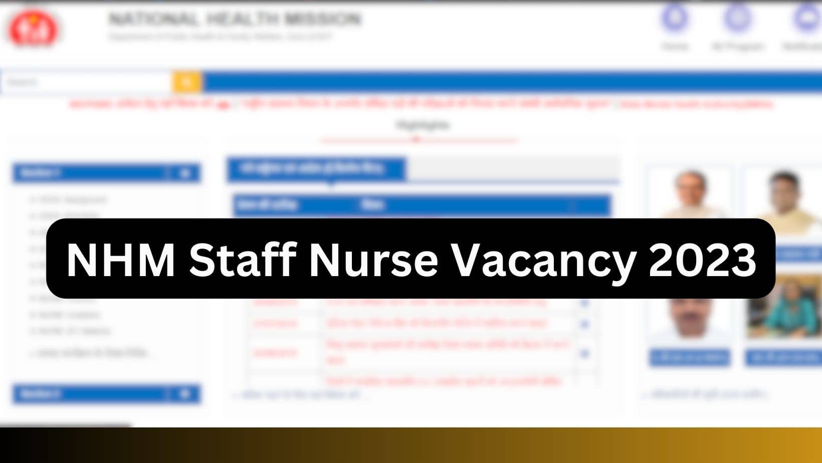 nhm staff nurse vacancy 2023
