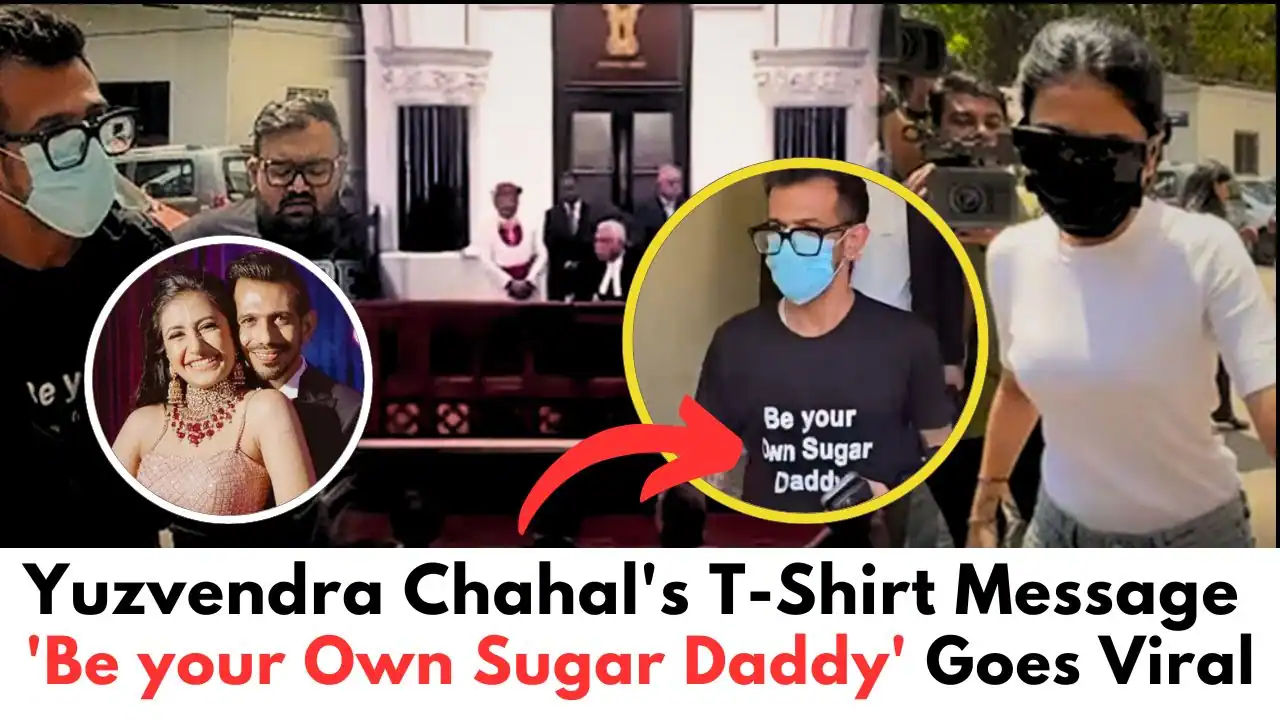 yuzvendra chahal and dhanashree verma divorce, chahal be your own sugar daddy tshirt viral