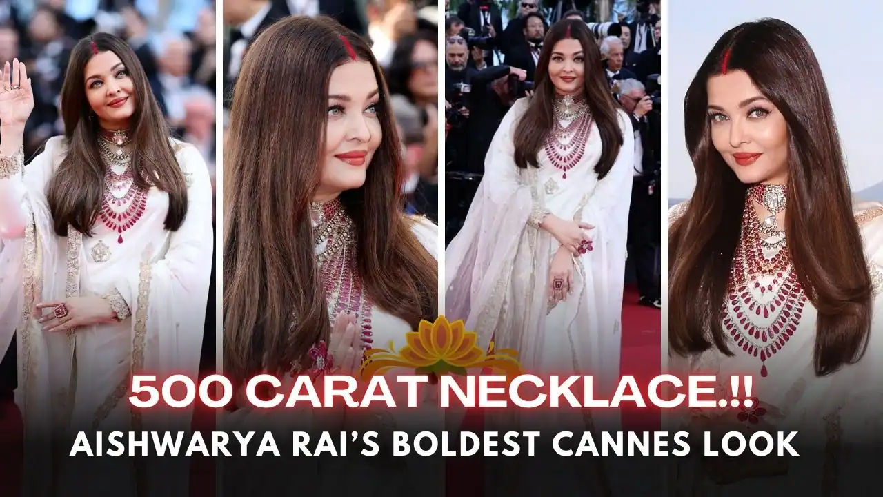 aishwarya rai cannes sindoor look 2025