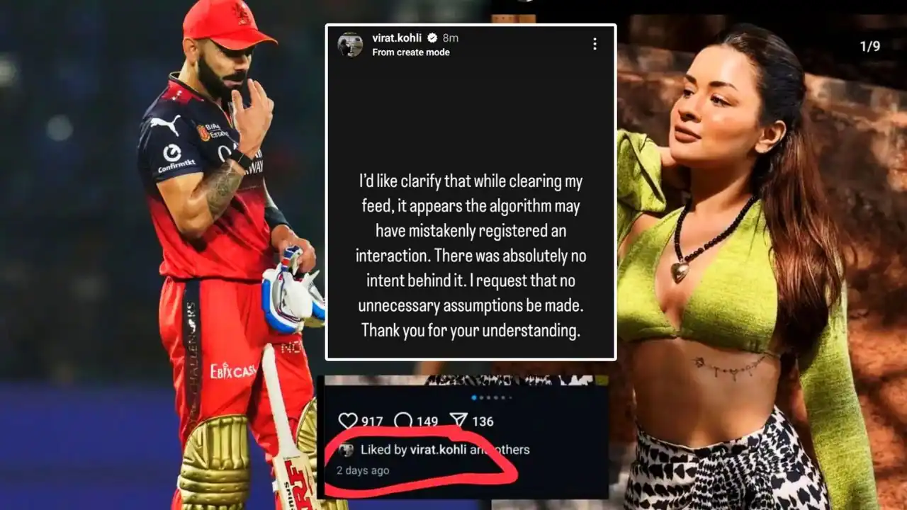 virat kohli like avneet kaur instagram post