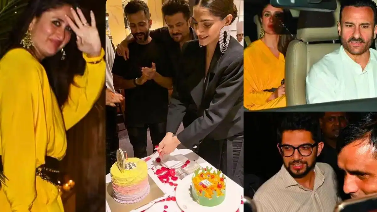 Sonam Kapoor birthday party Kareena Kapoor and Saif Ali Khan arriving in a glamorous outfit