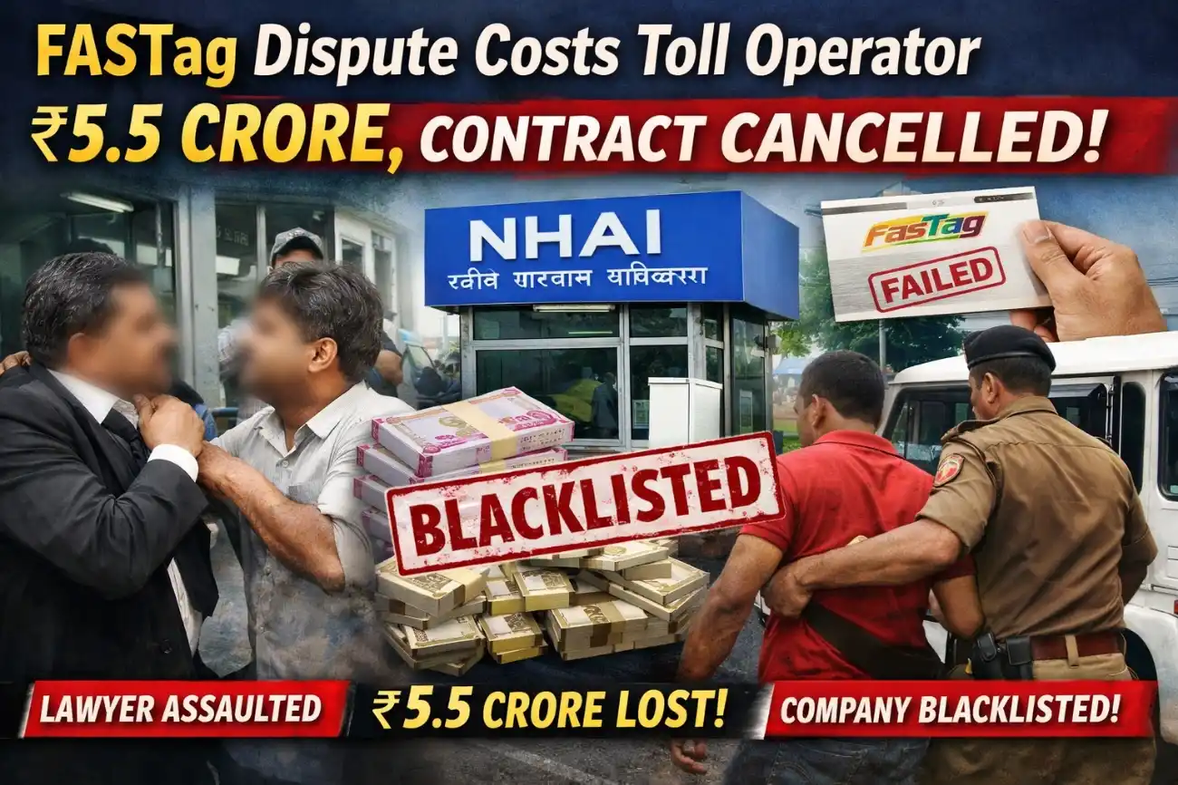 Toll plaza staff assault lawyer over FASTag issue; NHAI terminates contract and forfeits ₹5.5 crore